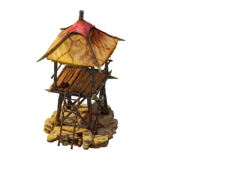 desert gobi - outpost 07 3D Model .c4d .max .obj .3ds .fbx .stl .blend 
