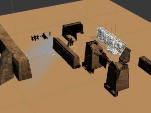 desert gobi - earth wall 3D Model