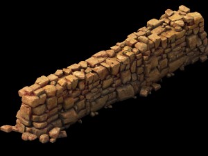 desert gobi - earth walls 3D Модель