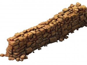 desert gobi - earth walls Modelo 3D