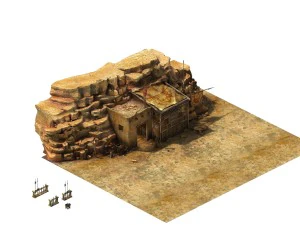 ゴビ砂漠 - 部屋03 3Dモデル