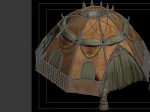 desert gobi - dome tents 01 3D Model