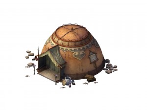 desert gobi - dome tent 02 3Dモデル