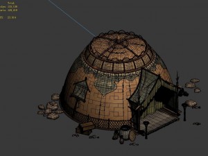 desert gobi - dome tent 02 3Dモデル