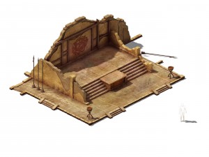 desert gobi - the podium Model 3D