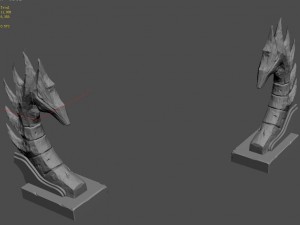 desert - stone dragon guardian beast 02 3D Модель