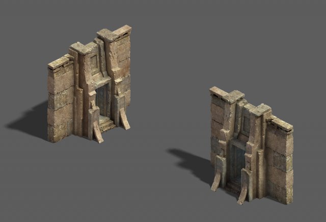 desert - earth gate 3D मॉडल .c4d .max .obj .3ds .fbx .stl .blend 