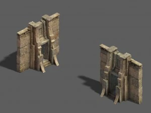 사막 - 대지의 문 3D 모델