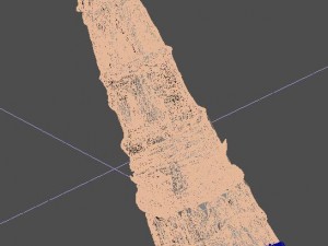 desert - remains stone pagoda Modello 3D