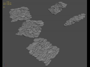 mountain wall - stone ladder 3Dモデル