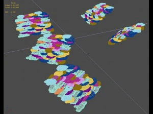 mountain wall - stone ladder 3D Model