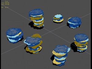mountain wall - stone Model 3D