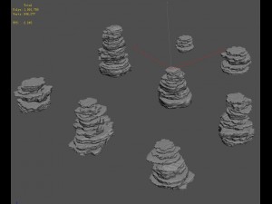 mountain wall - stone 02 3D 模型
