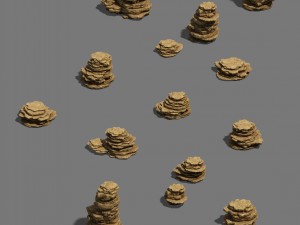 mountain wall - stone 02 3Dモデル