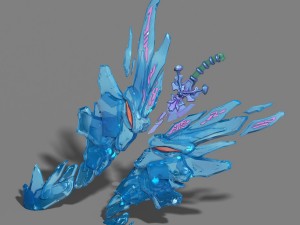 mountain - big sword Modèle 3D