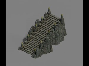 montanha - escadas Modelo 3D