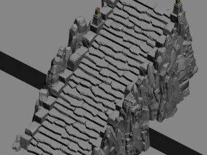 mountain - stairs 3D Model