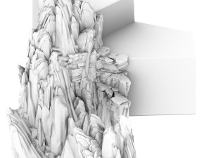mountain - terrain 02 Model 3D