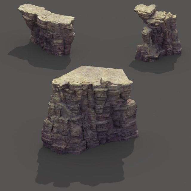 mountain - terrain 08 3D 模型 .c4d .max .obj .3ds .fbx .stl .blend