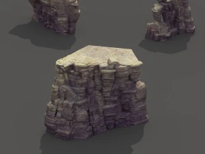 гора - местность 08 3D Модель