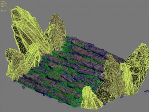 mountain - terrain stone staircase 01 3D Model