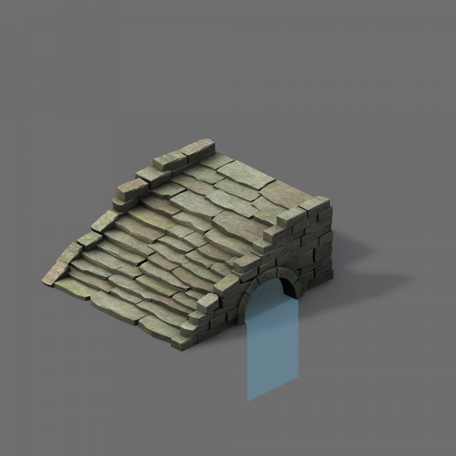 mountain - terrain stone staircase 03 Model 3D .c4d .max .obj .3ds .fbx .stl .blend 