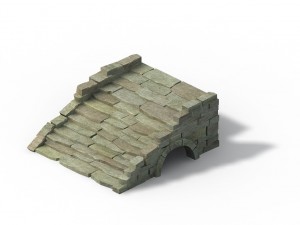 mountain - terrain stone staircase 03 Model 3D