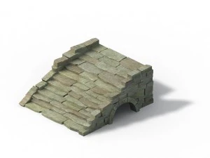 mountain - terrain stone staircase 03 3D Model