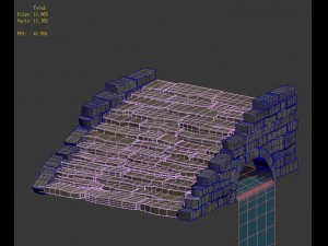 mountain - terrain stone staircase 03 3D Model