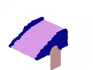 mountain - terrain stone staircase 03 3D Model
