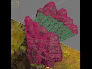 mountain - terrain stone staircase 04 Modelo 3D