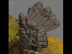 mountain - terrain stone staircase 04 Modelo 3D