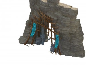 cottage - entrance 02 3D Model