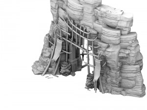 cottage - entrance 02 3D Model