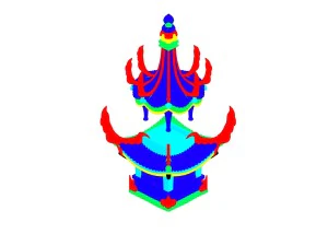 game model - ascension stage flying point 3D Model