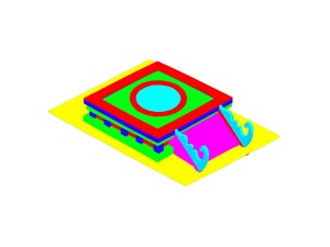 game model - ascension stage flying point Modelo 3D