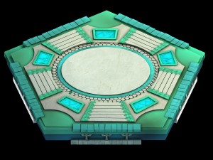 game model - ascension stage flying point Modelo 3D