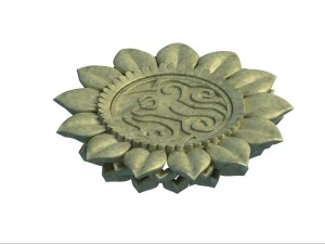 stone carvings - lotus seat 3D Model