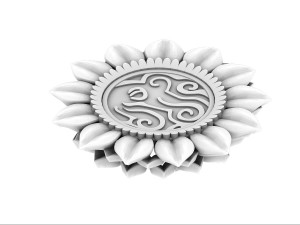 stone carvings - lotus seat 3Dモデル