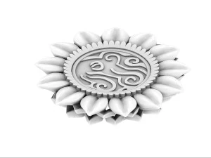 stone carvings - lotus seat 3D Model