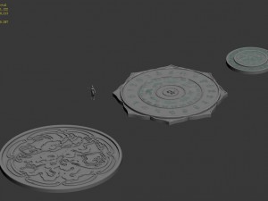 stone carvings - platform Model 3D