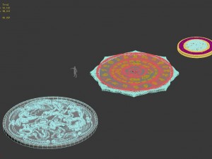 stone carvings - platform Model 3D