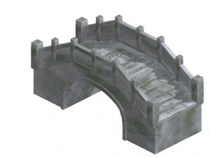 stone arch bridge Modelo 3D