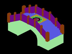 stone arch bridge Modelo 3D