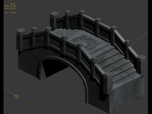 stone arch bridge Modelo 3D