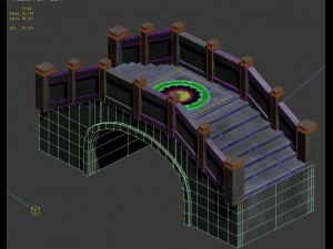 stone arch bridge Modelo 3D