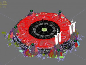 stone - round altar 3D मॉडल