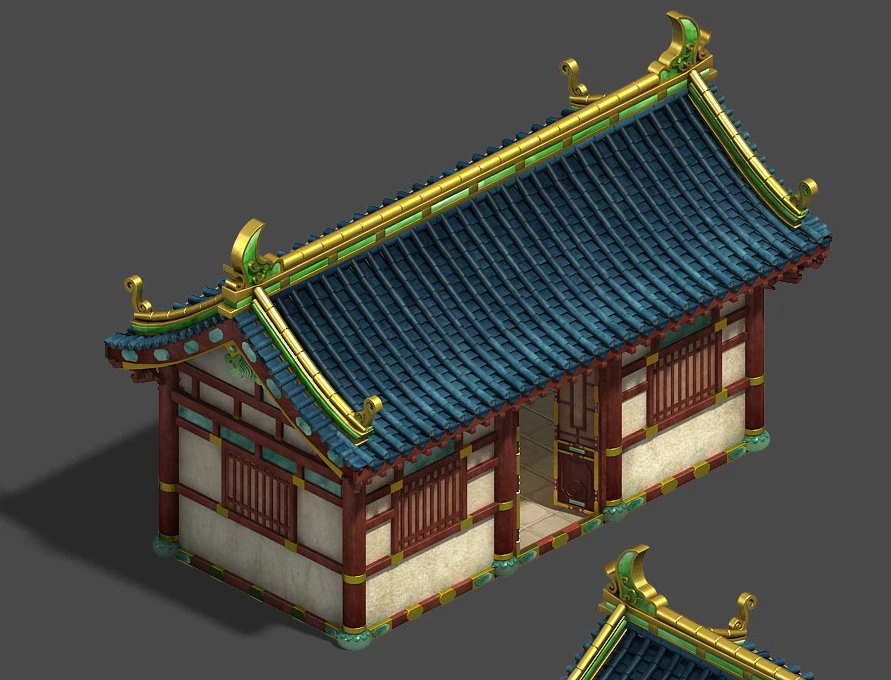 market - city building 01 3D Model .c4d .max .obj .3ds .fbx .stl .blend 