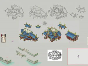 market - city building 01 3D Model
