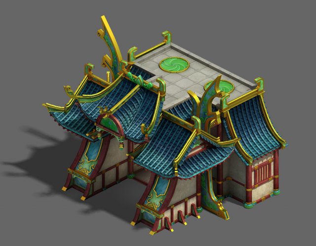 market - city architecture 03 3D-Modell .c4d .max .obj .3ds .fbx .stl .blend 
